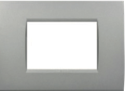 [9235097] PLACCA 4 MODULI SQUARED GRIGIA SERIE FAMILY